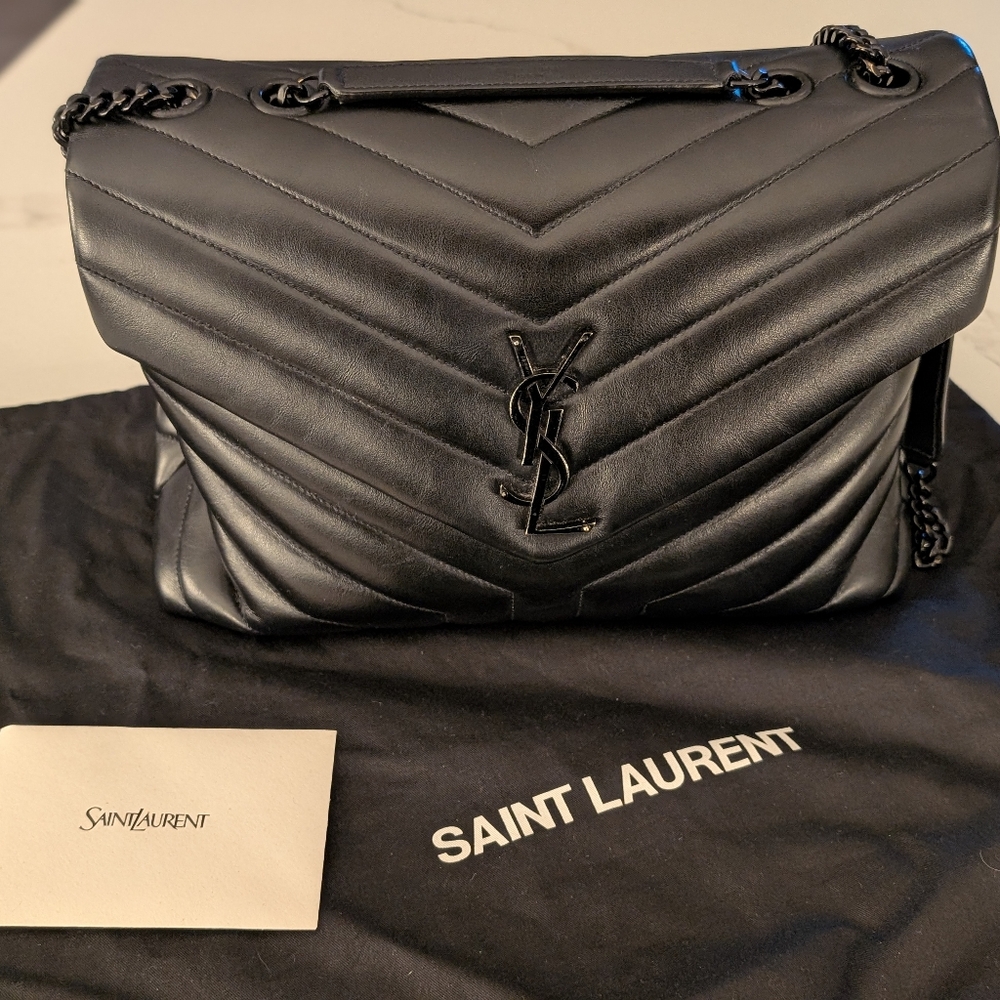 Saint Laurent Loulou Medium Leather Shoulder Bag